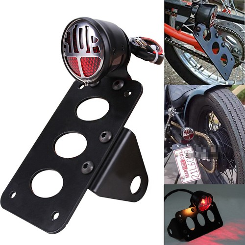 Motorcycle side mount license - side,